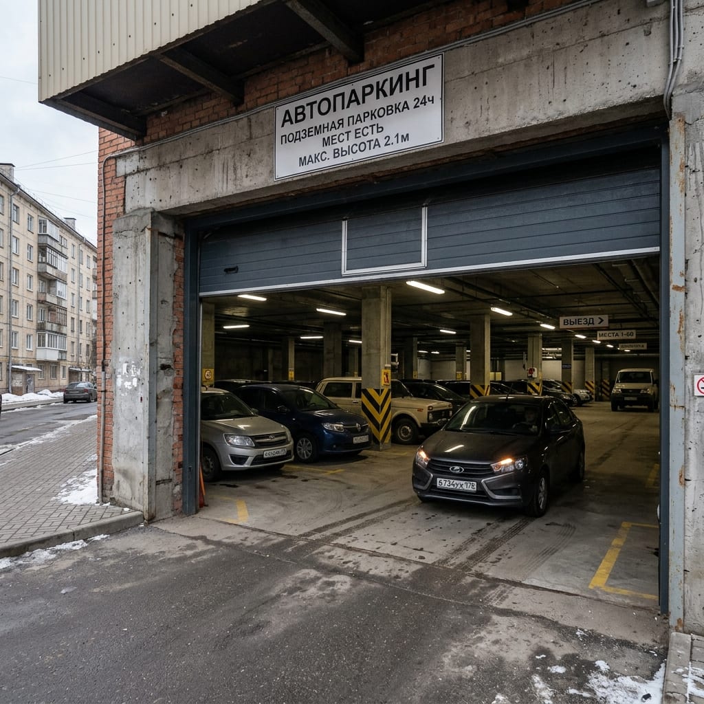 Ворота для паркинга в Санкт-Петербурге